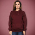 Maroon Kangaroo Hood For Women. 