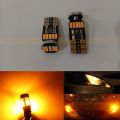 T10 LED Bulbs For Car Bike Parking Lights (Amber Color) 15 SMD 12V Universal. 