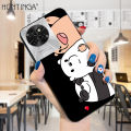 Hontinga for Itel S23 Back Cover Cute Cartoon Anime Bears Case Soft Silicone TPU Phone Cover. 