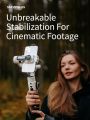 Zhiyun Smooth 5S Phone Gimbal, 3-Axis Smartphone Stabilizer with Built-in Fill Light, AI Face Tracking for iPhone and Android, YouTube TikTok Video, Gray. 