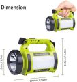 NOVOSTELLA Rechargeable LED Torch, Multi-Functional Camping Light, Waterproof Outdoor Spotlight Searchlight, High Power Beam Flashlight, 650lm Lightweight Lantern. 