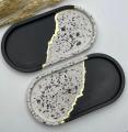 Customized 2 Piece marble Touch Trinket Tray | Home Decor Items For Bedroom, decorative Trays, Jewellery Tray, Trays For Perfume, Ring Dish, Jewellery Trays, Trays For Gift, Trays For Dressing Table, aesthetic and classic trays. 