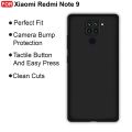 Xiaomi Redmi Note 9, Xiaomi Redmi 10X 4G Soft TPU Black Back Cover, Shock-Absorbing, Fingerprint-Resistant, Lightweight, Durable Protection. 