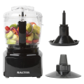 Salter EK3171 8 In 1 Compact Food Processor Prep Pro Mini ElectricFood Chopper 1L BPA Free Easy Pour Jug Stir Mix Blend Chop Whip and Grind Stainless Steel Bi Directional Blade 200W Black. 