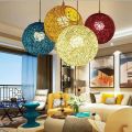 Celling Light Fanus Lamp For Hanging Rattan LED Lamp For Bedroom, Living Room, Dinning Room, Restaurant & Balconay Night Lamp Decoration Piece. 