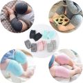 Baby Crawling Anti-Slip Knee Pads, Adjustable Breathable Cotton Baby Toddlers Anti-fall Knee/Elbows Socks Set Unisex, For Babies Infant Toddler Boys And Girls Safety Protector (a pair). 