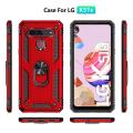 For LG K40 K40S K50 K50S K51 K51S K52 K53 K61 K22 K31 K71 K92 5G Case Shockproof Armor Car Holder Ring Case for LG Q60 Q51 Q61. 