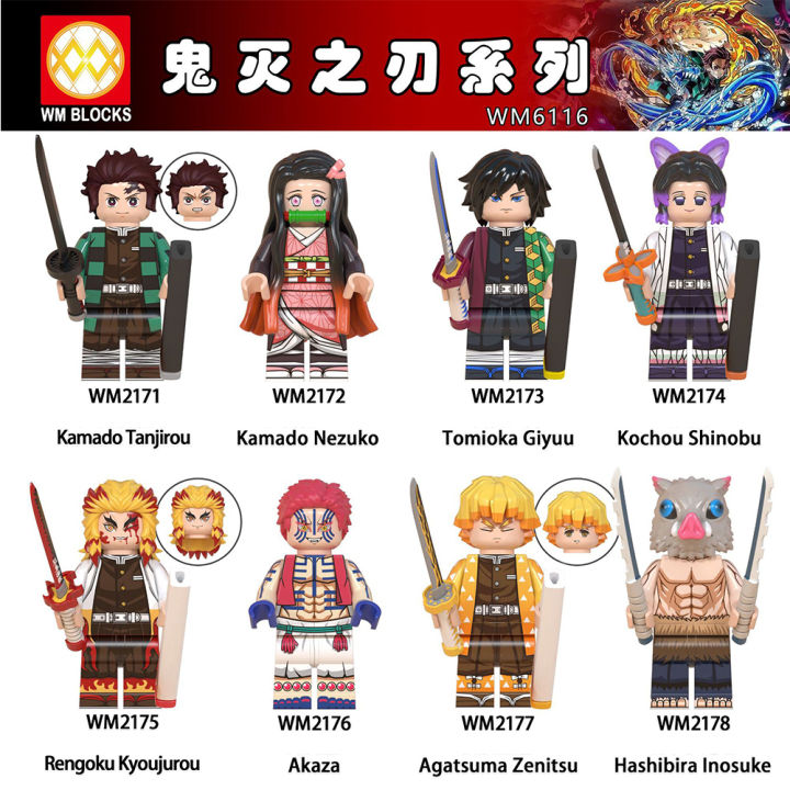 PinShang%20Demon%20Slayer%20Series%20Tanjiro%20Nezuko%20Inosuke%20Doll%20Building%20Blocks%20Plastic%20Children's%20Assembled%20Toy%20-%20Image%202