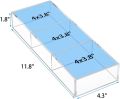 3 Section Acrylic Drawer Organizer Tray, Clear Desk Makeup Tray Organizer for Drawer, Office Shallow Drawer Organizer(11.8x4.3 inch). 