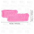 Happy Birthday (Small) Silicone Fondant Mould. 