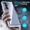 Shockproof Case for Samsung Galaxy Z Fold 6 Transparent Ultra-Thin Slim Fit Hard PC Back Soft Edge Cover. 
