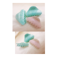 2024 New Fashion Korean/Japanese (shein brand) High Quality Acetate Rectangle Mermaid Color Hair Claw / Catchers For Women Girls Hair Accessories.. 