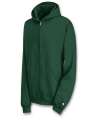 Green zipper hoodie for  women. 