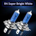 55W H4 Super White Headlight Xenon Halogen Globes Car Light Lamp LED Bulb. 