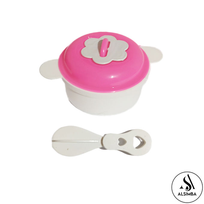 Barbie%20Kitchen%20Set%208%20Pcs%20Cookware%20Toy%20For%20Kids%20Girls%20-%204%20Pcs%20Plastic%20Cooking%20Pots%20With%204%20Pcs%20Plastic%20Cuterly%20-%20Approx.%204%20Inch%20-%20Pink%20-%20Image%207