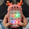 Montessori Educationtoys Can Chew on Light Music Mobile Baby Early Education Puzzle Phone Toys for Kids Gift. 