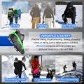 Wirezoll Ice Cleats, Crampons for Hiking Boots and Snow Shoes Climbing Spikes Grippers for Traction with Chains for Men Women. 