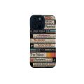 【kunmingxiashupu】Japan Graffiti Art Letter Label Silicone Soft Case For iPhone 15 14 13 12 11 Pro Max XS X XR 7 8 Plus SE Camera Lens Protective. 