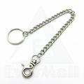 Durable Safety Keychain with Hook and Chain for Bike, Jeans, Wallet, Backpack. 