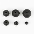 6-16mm Matte Black Acrylic Pearl Round Beads Imitation Pearl Beads for Jewelry Making. 