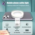 Magnetic Selfie Light 180° Rotatable Led Selfie Ring Light with Mirror Super Bright Rechargeable 3 Modes Perfect Makeup Fill Light for Phone. 
