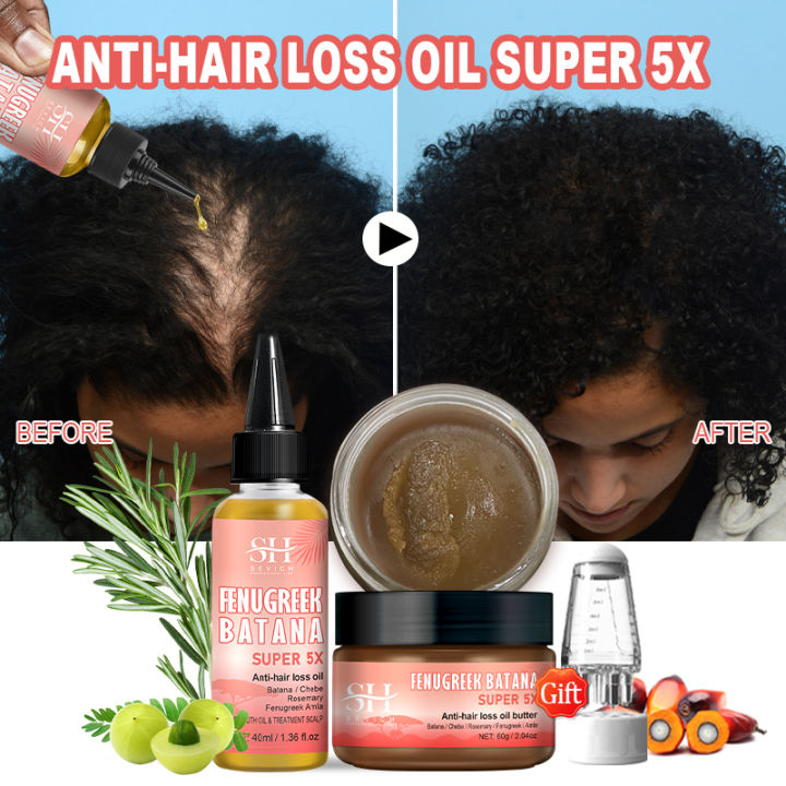 be Bat Oil Set Hulu Super 5x Anti-Hair Loss Ba Seed Hair Growth Oil ...