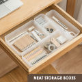 Organono Tray Organizer Stationery Drawer Storage Separation Storage Box Desktop Office Desk Built-In Pen Storage Cosmetics Compartment. 