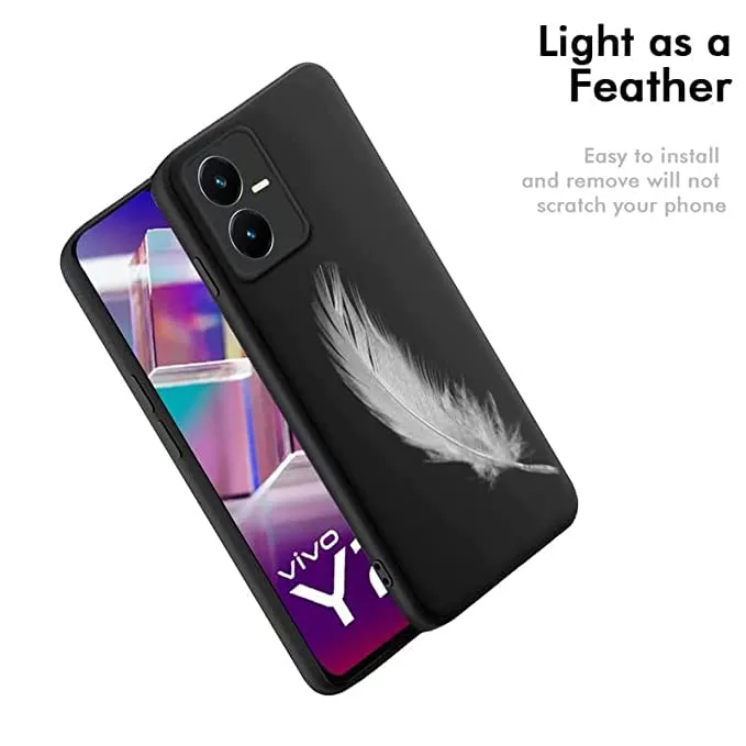 Vivo%20Y22%20Soft%20Matte%20Black%20Silicon%20Back%20Cover%20Soft%20-%20Shock%20Proof%20-%20Image%203