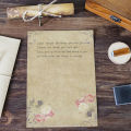 Vintage Kraft Envelope Letter Paper Set Valentine's Day Love Letter Invitation Envelopes Writing Paper with Rope Accessories. 