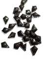 Black Rhombus Tussle (Latkan) Acrylic Beads - Pack of 40gms - Ideal for DIY Jewelry Making, Jewelry, and Dress Accessories.. 