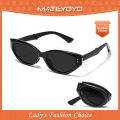 MATEYOYO Women’s Foldable Sunglasses Retro Cat’s Eye Sunglasses Narrow Frame Fashion Summer Sunglasses UV400 Protection Polarized Sunglasses Eyes Protection Eyewear Sun Glasses For Women. 
