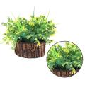 11.11 Flash Sale - Artificial Plant Basket With wooden Pot Decoration Piece -Green Best for Home and Office Decoration. 