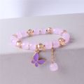 SMGSLIB Mother Candy Gum Butterfly Crystals Women Bracelet Chains for Girls Friends Student Daisy Beads Bracelets Aesthetic Charm Y2k Jewelry. 