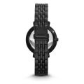 Fossil Black Dial Black Stainless Steel Watch For Women ES3614. 