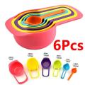 Homely Enterprises 6 Pieces Measuring Spoons Cups Plastic Set Measuring Spoon. 
