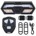 Bike Turn Signals Remote Control Bicycle Direction Indicator MTB LED Rear Light Cycling Taillight with Horn. 