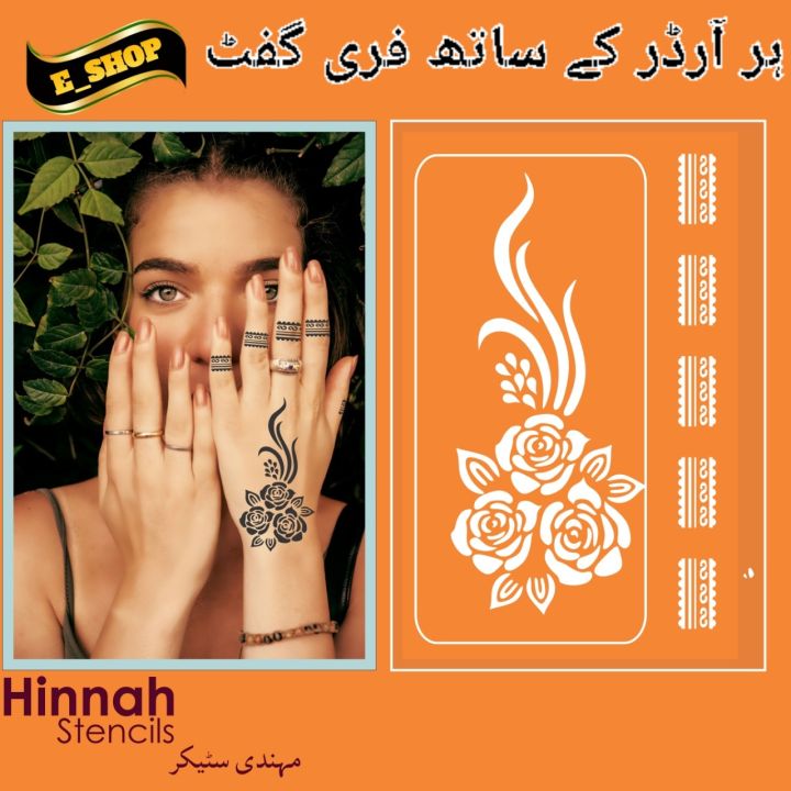 Mehndi stickers Mehndi designs Mehndi stencils Mehndi Tattoo