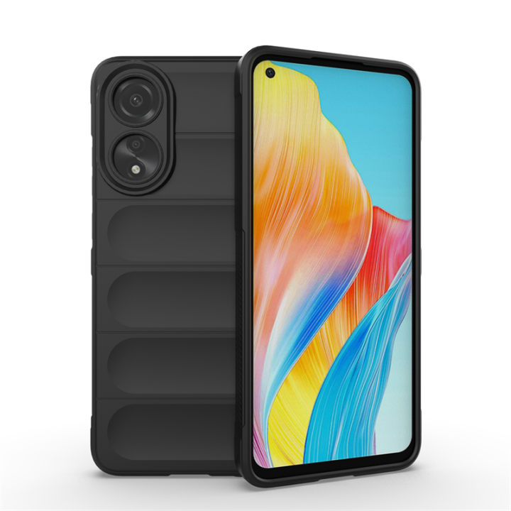 For OPPO A78 4G Case Camera Protection Shockproof Back Cover oppoa78 casing