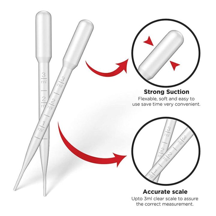 50PCS%203ML%20Plastic%20Transfer%20Pipettes%20Eye%20Dropper,%20Disposable%20Essential%20Oils%20Pipettes%20Dropper%20Makeup%20Tool%20Science%20and%20Lab%20-%20Image%203