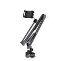 Long Overhead Tripod Mount for Phone Webcam Ring Light, Gooseneck Desk Phone Arm Holder for Over Head Video Recording Filming Live Streaming, Webcam Tripod Stand with Articulating Arm tripod stand. 