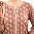 Maahru - Unstitched Fabric  - 2 Piece (100 % Premium Lawn) - Thirstle Thrill. 