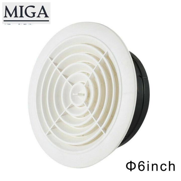 【Miga Plaza】 Round Air Vent ABS Louver Grille Cover Adjustable Exhaust ...