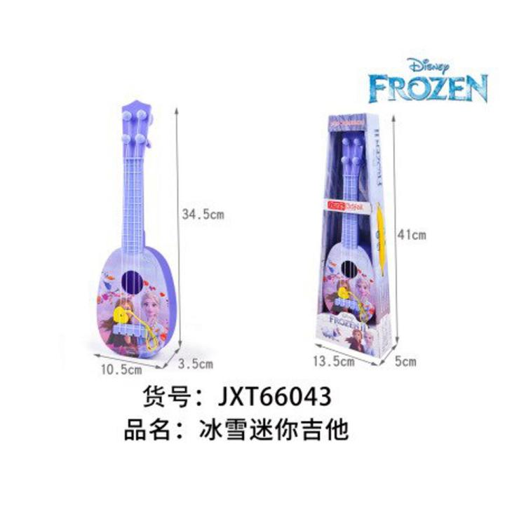 Disney Girls Frozen Princess Elsa Anna Guitar Toy Musical Instrument Magic Learning Education Toys For Children