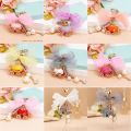 【Happier】 RE Cute Gift Pumpkin Car Crystal Keychain Keyring Bag Buckle Handbag Pendant Party Keychains Wedding Birthday Good Gift J1830. 