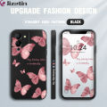 Jizetin for Infinix Note 12 G96 Back Cover Butterfly Flying Side Design Cases Soft Liquid Silicone Mobile Phone Case. 