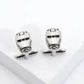 Film and teion peripheral Iron Man creative men's shirt Cufflink cufflinks. 