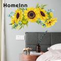 HomeInn Wall Stickers Strong Stickiness Spring Themed Sunflower Sticker DIY Wall Art Decor. 