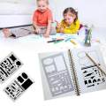 Panda Online 20 Pack Bullet Journal Stencil Set Plastic Template DIY Drawing Planner Journal Scrapbook Art Craft. 