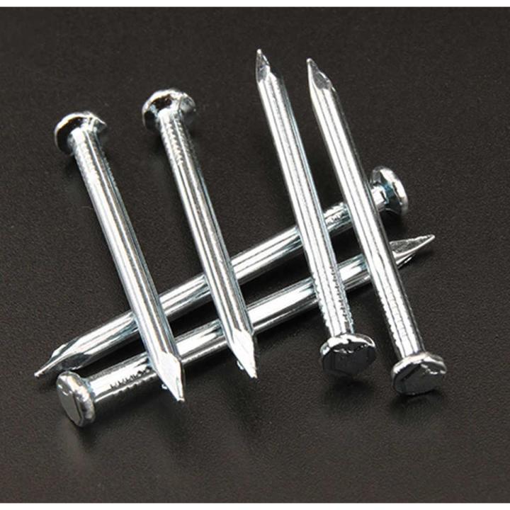 pack of 30 - 2 Inch Hardened Steel Concrete Nails for Wall - Silver