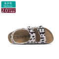 Maibulun Cork Slippers Summer Men's and Women's Same Beach Outdoor Home Large Size Flat Heel Birkenstock Shoes Two-Way Sandals. 